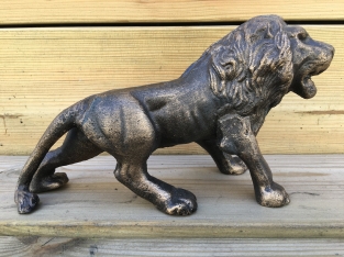 Löwe - Bronze-Look - Gusseisen